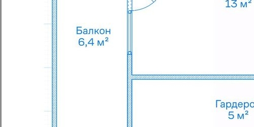 1-комн квартира улица Смольного, 2к3
