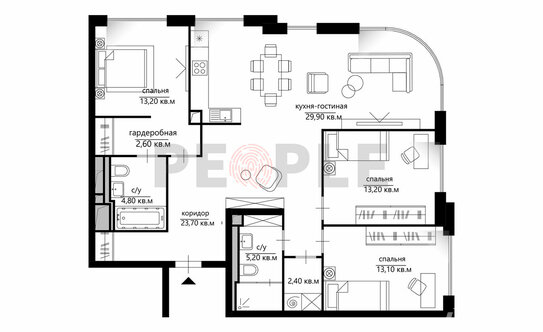 Продажа 4-комн квартиры на вторичном рынке ул Василия Ланового,  д. 7,  к. 1