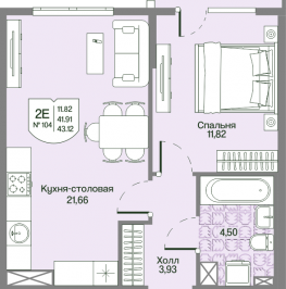 Продажа 1-комн квартиры в новостройке Мистолово д., Большой пр-кт,  к. 2