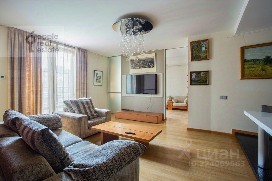 Аренда 3-комн квартиры на вторичном рынке 1-й Зачатьевский переулок, 5