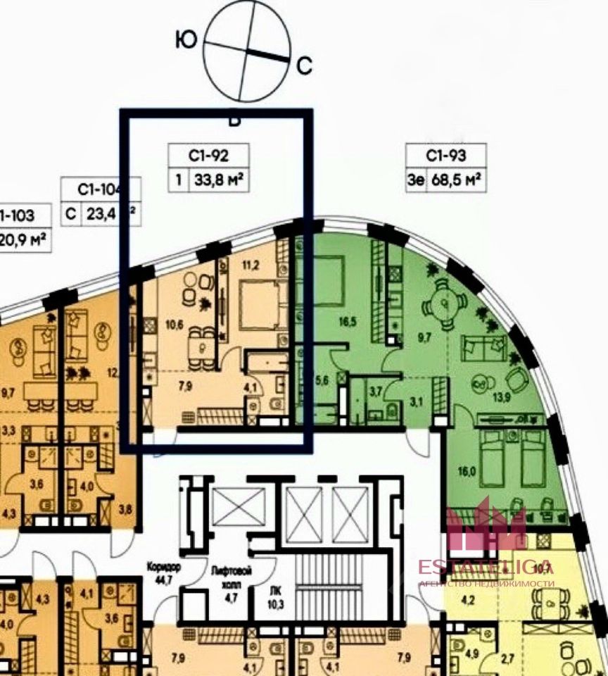 Продажа 1-комн квартиры на вторичном рынке Нагатинская набережная, 10А