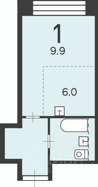 Продажа 1-комн квартиры на вторичном рынке Клинская улица, 2А