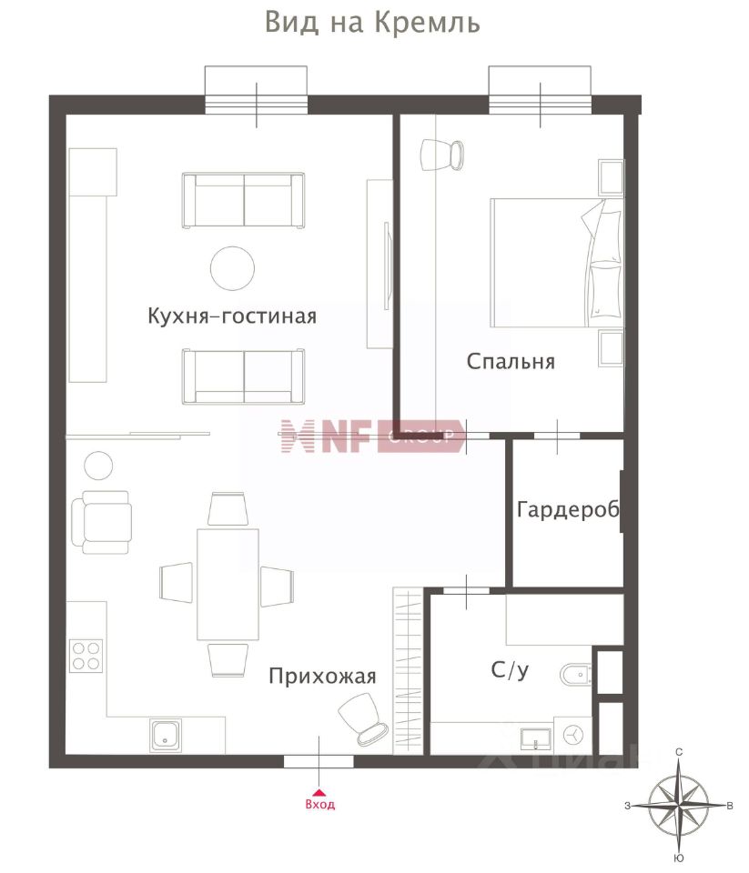 Продажа 2-комн квартиры на вторичном рынке Софийская набережная, 34