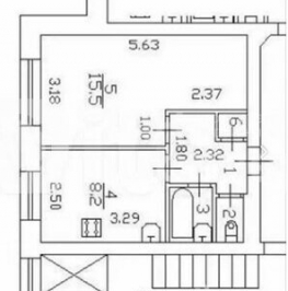 Продажа 1-комн квартиры на вторичном рынке улица Тельмана