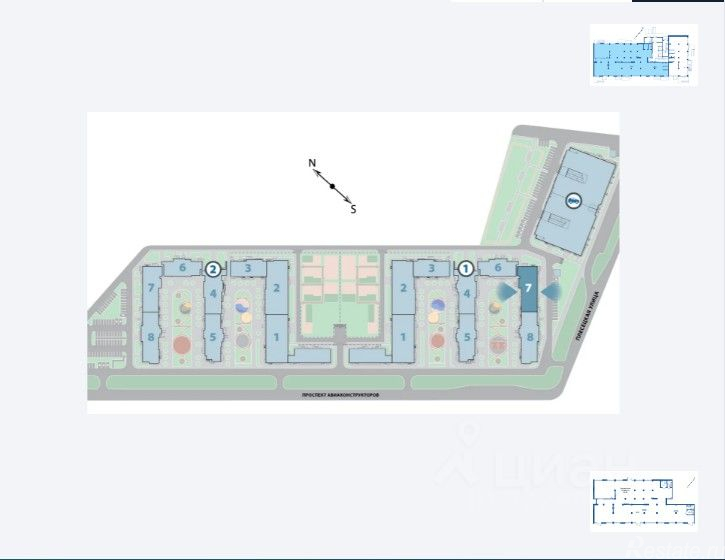 Продажа ПСН Авиаконструкторов пр-кт,  д. 61