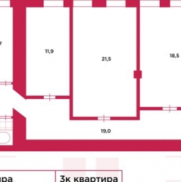 Продажа 3-комн квартиры на вторичном рынке Обводного Канала наб,  д. 56