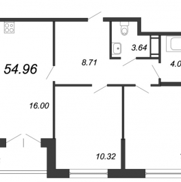 Продажа 2-комн квартиры в новостройке Санкт-Петербург г., Александра Грина б-р,  к. 3