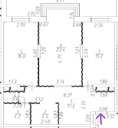 Продажа 2-комн квартиры на вторичном рынке д. Болтино, улица Баздырева, 11