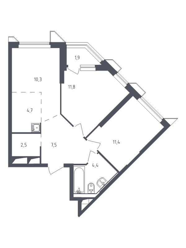 Продажа 2-комн квартиры в новостройке Раздоры д., Мякининское ш.,  к. 21