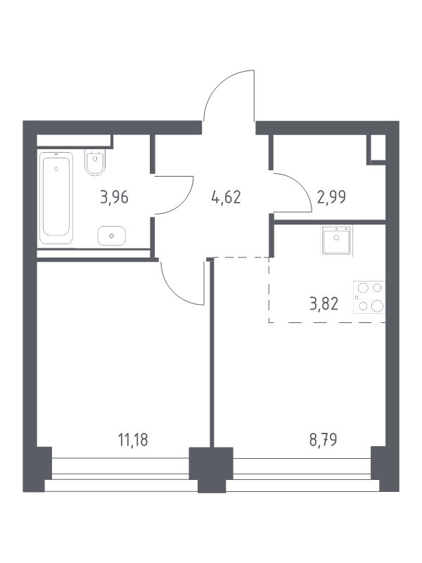 Продажа 1-комн квартиры в новостройке Москва г., Генерала Дорохова пр-кт,  к. 2