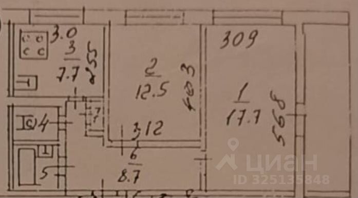 Продажа 2-комн квартиры на вторичном рынке Центральный мкр, улица Корнеева, 40Б