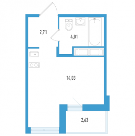Продажа студии Шушары п., Окуловская ул., к. 1 Продажа студии Шушары п., Окуловская ул., к. 1