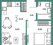 Продать Квартиры в новостройке Мытищи г., Комарова ул.   Дом Перов