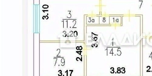 3-комн квартира Севанская улица, 9К3