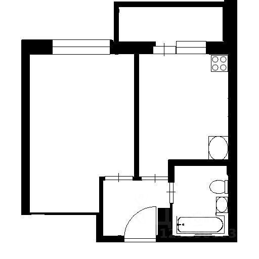 Аренда 1-комн квартиры на вторичном рынке улица Среднерогатская, 16к4