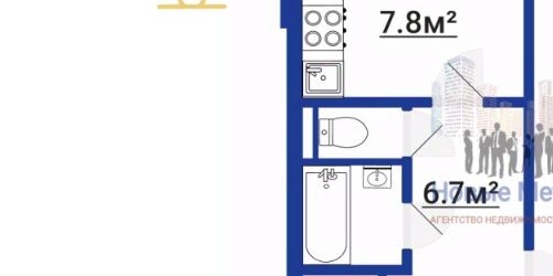 1-комн квартира Камышовая улица, 54К3