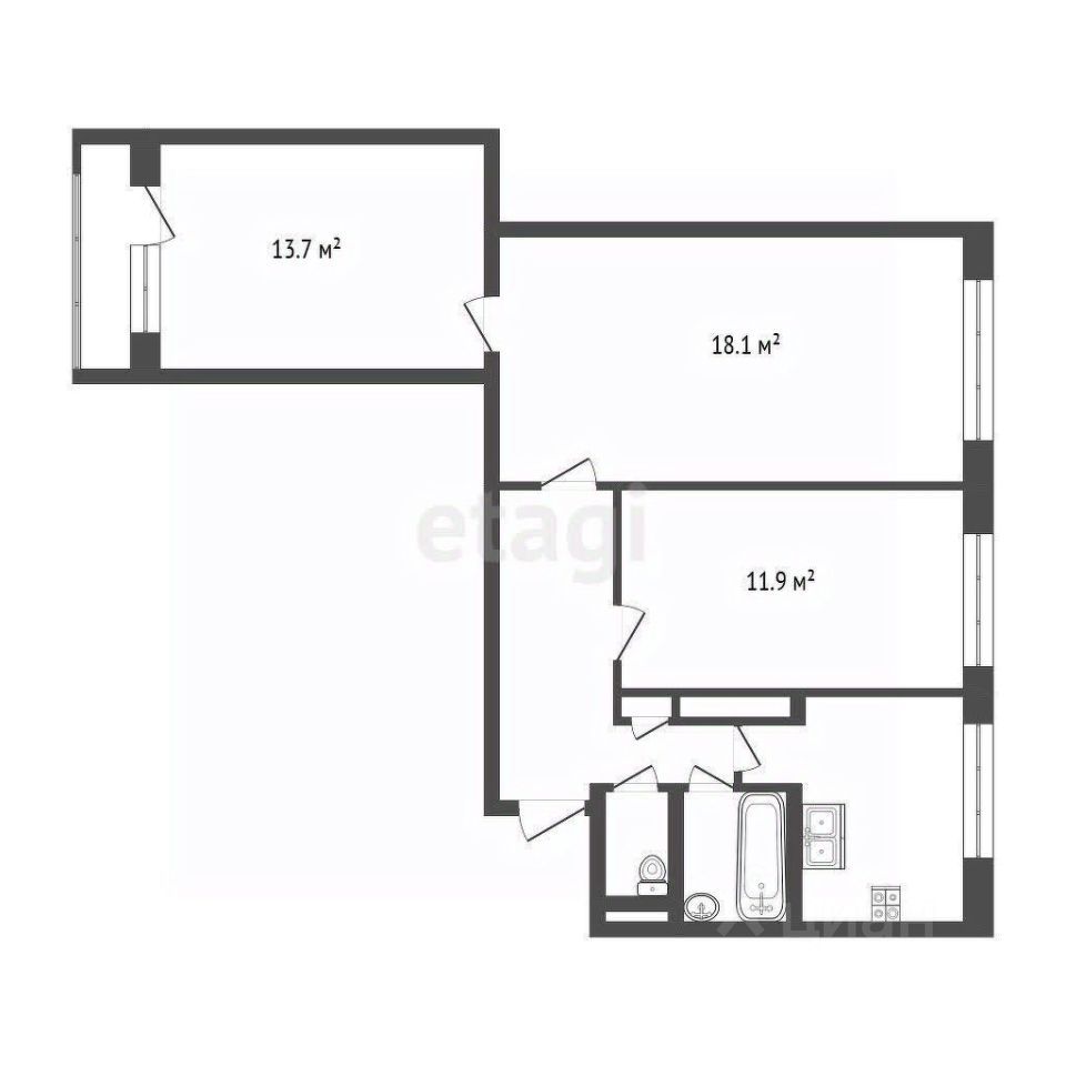 Продажа 3-комн квартиры на вторичном рынке Петергофское шоссе, 5К1
