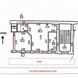 Аренда 2-комн квартиры на вторичном рынке Красноармейская 2-я ул,  д. 9/3