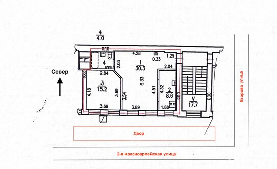 Аренда 2-комн квартиры на вторичном рынке Красноармейская 2-я ул,  д. 9/3