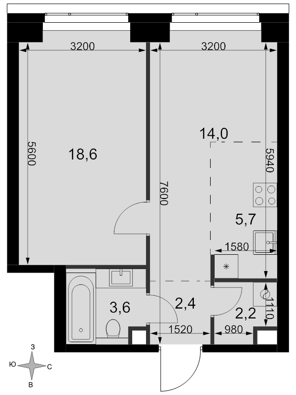 Продажа 1-комн квартиры в новостройке Москва г., Розанова ул.,  к. 4