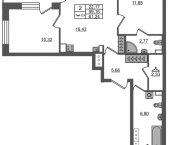Продать Квартиры в новостройке Санкт-Петербург г., Октябрьская наб.   1.2