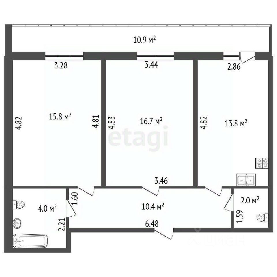Продажа 2-комн квартиры на вторичном рынке Парашютная улица, 38к1