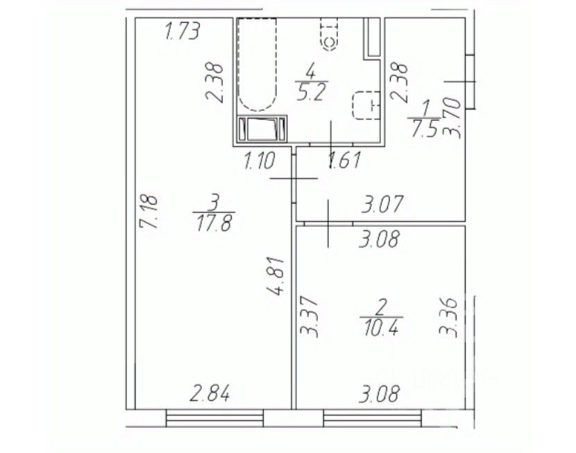 Продажа 1-комн квартиры на вторичном рынке Варфоломеевская улица, 6