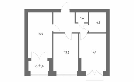 Продажа 2-комн квартиры на вторичном рынке улица Академика Константинова,  д. 1 к1 с1
