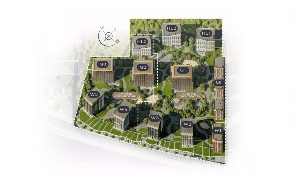 Продажа 2-комн квартиры в новостройке Лужнецкая наб,  д. 10А с16