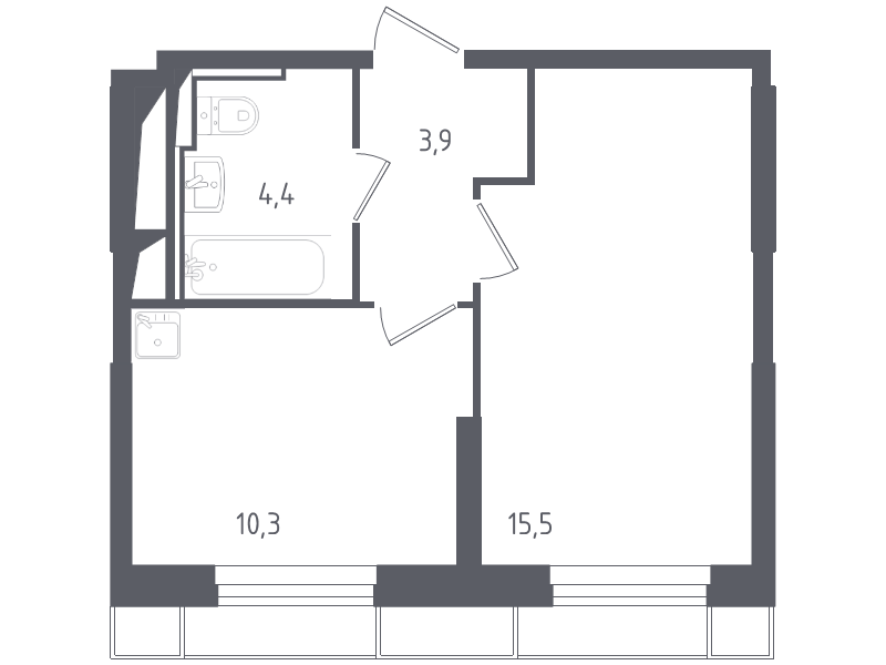 Продажа 1-комн квартиры в новостройке Раздоры д., Мякининское ш.,  к. 20