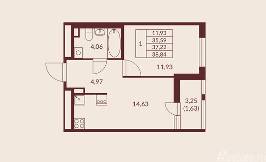 Продажа 1-комн квартиры в новостройке Мурино г, Шоссе в Лаврики ул,  д. с51А