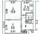 Продать Квартиры вторичка Открытое ш  28 к6 