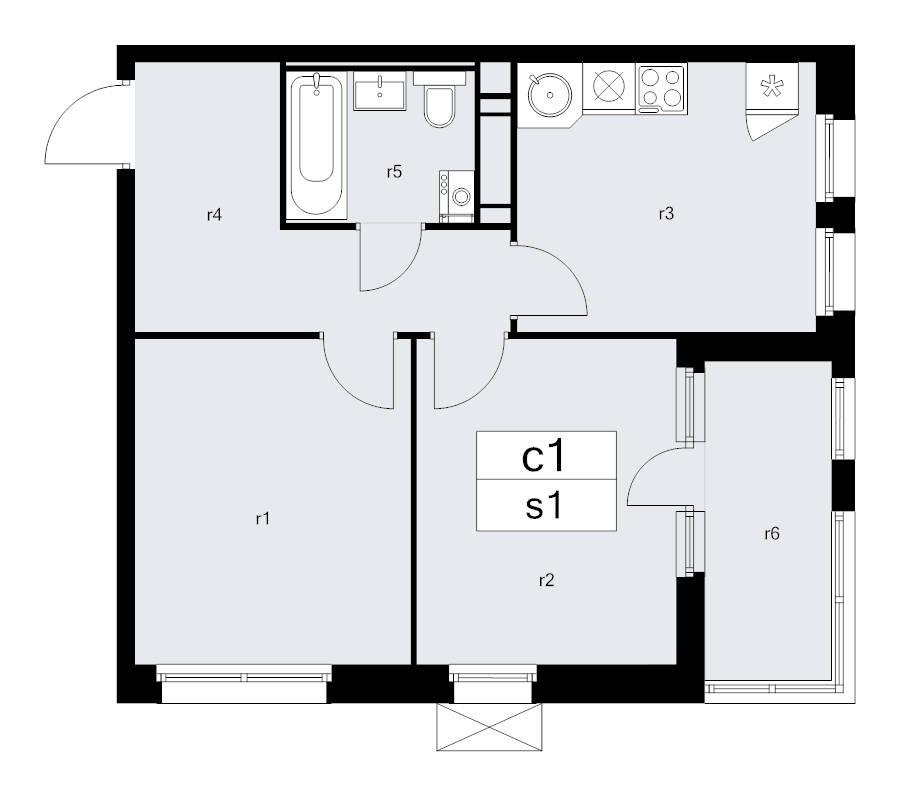 Продажа 2-комн квартиры в новостройке Коммунарка п., Эдварда Грига ул.,  к. 25.3