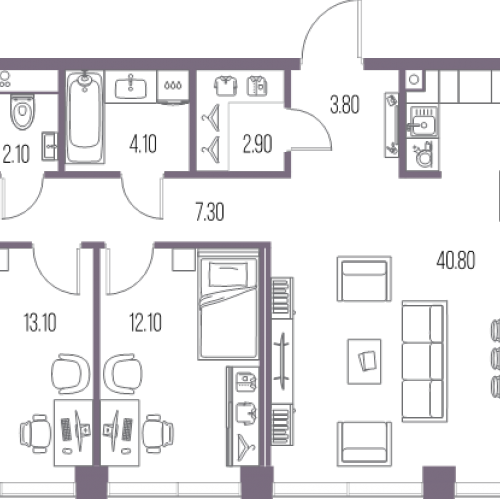 4-комн квартира Москва г., Ленинградское ш.,  к. 7.2