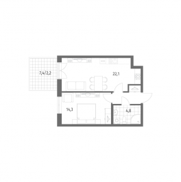 Продажа 1-комн квартиры в новостройке Новоселье п., к. 2.1.2 Продажа 1-комн квартиры в новостройке Новоселье п., к. 2.1.2