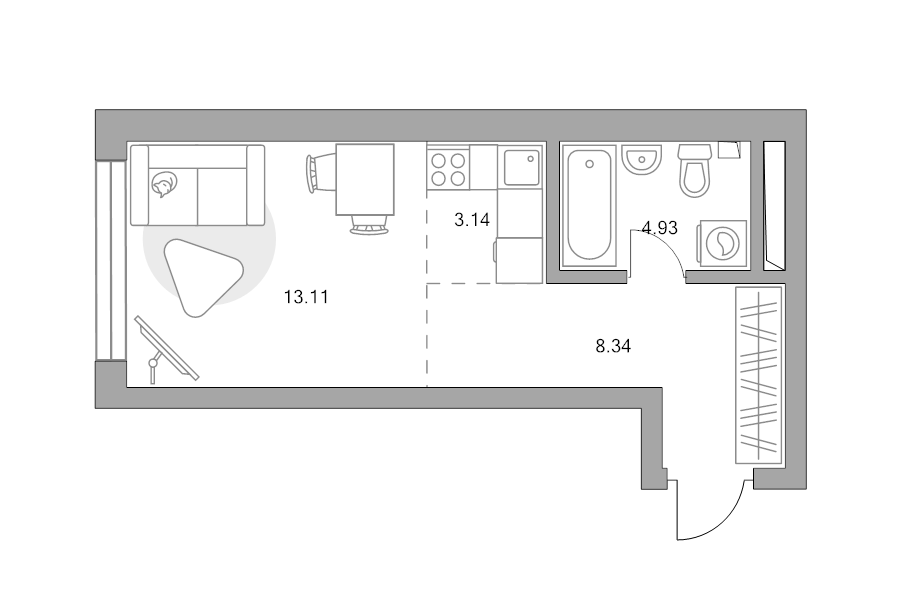 Продажа студии Москва г., Верхнелихоборская ул.,  к. 1