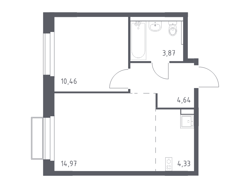 Продажа 1-комн квартиры в новостройке Кокошкино д.п., Проектируемый проезд № 7008,  к. 28