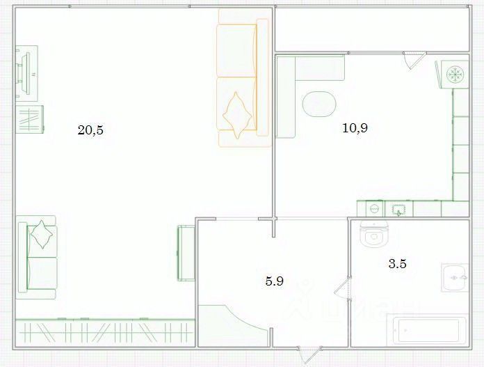 Продажа 1-комн квартиры на вторичном рынке Котельники, улица Кузьминская, 7