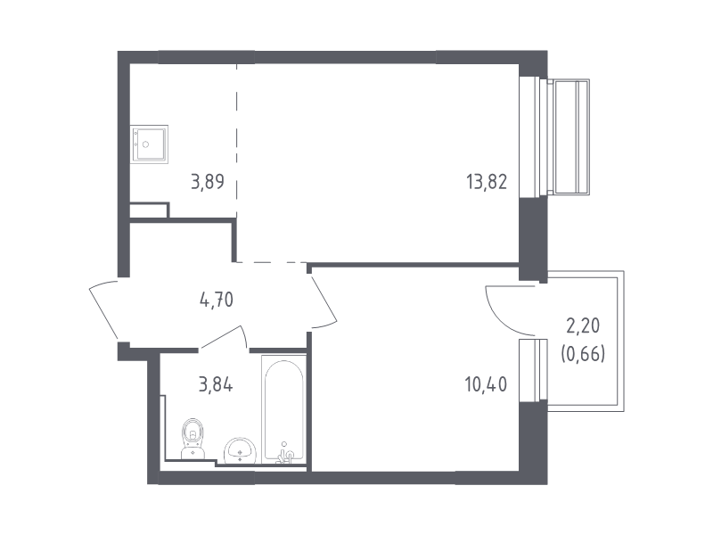 Продажа 1-комн квартиры в новостройке Лайково с., Лесная ул.,  к. 55