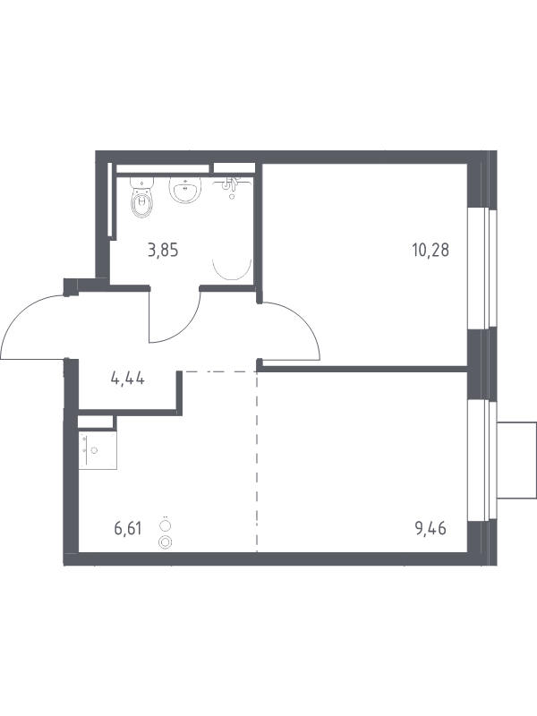 Продажа 1-комн квартиры в новостройке Богданиха д., Красная Слобода ул.,  к. 7.1