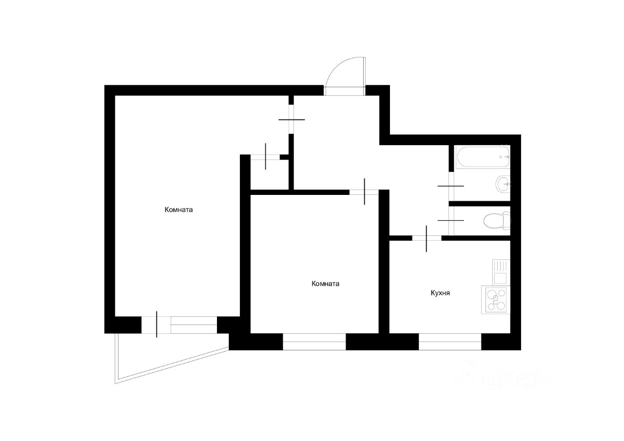 Продажа 2-комн квартиры на вторичном рынке Кировоградская улица, 16К1