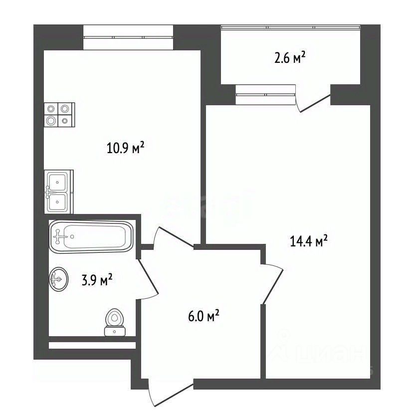 Продажа 1-комн квартиры на вторичном рынке Одинцово, Можайское шоссе, 22