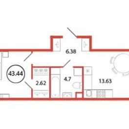 Продажа 1-комн квартиры на вторичном рынке Бугры, ал Ньютона,  д. 4