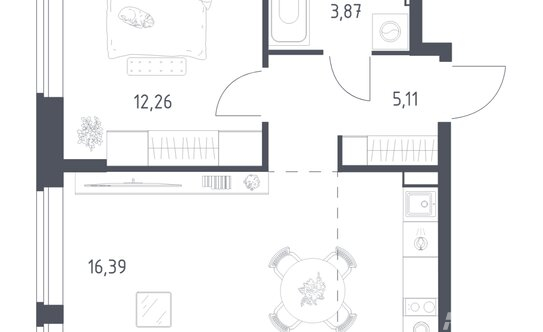 Продажа 1-комн квартиры на вторичном рынке Мисайлово д, Пригород Лесное мкр