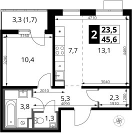 Продажа 1-комн квартиры в новостройке Видное г., Старо-Нагорная ул.,  к. 10