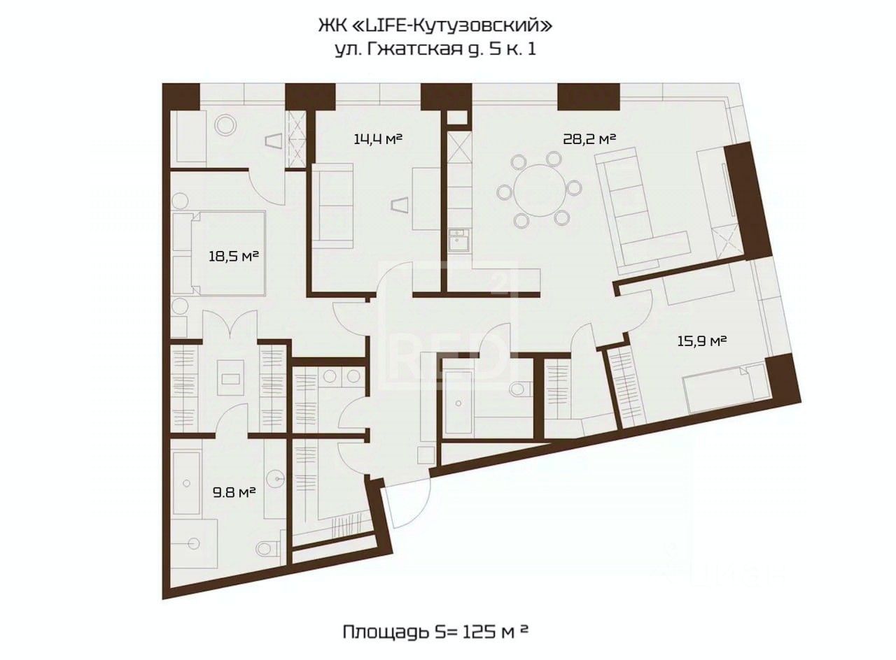 Продажа 4-комн квартиры на вторичном рынке Гжатская улица, 5к1