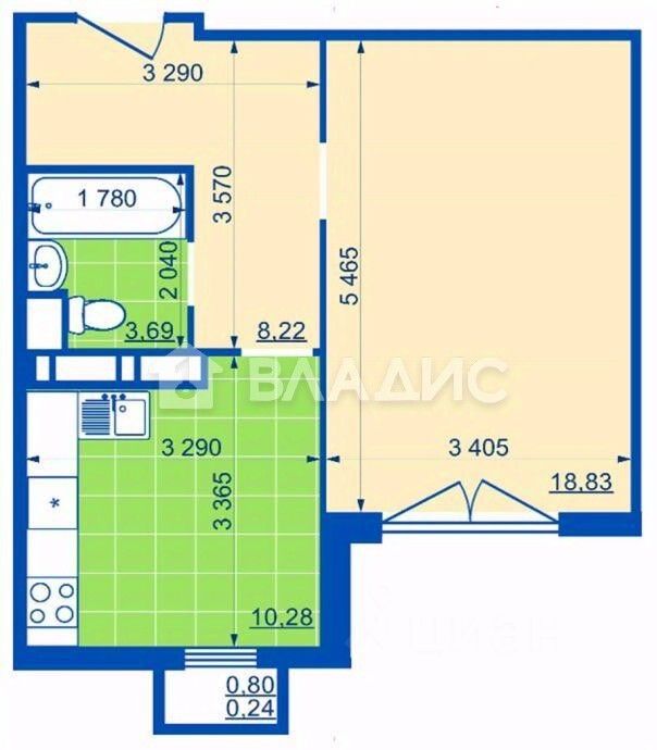 Продажа 1-комн квартиры на вторичном рынке Лобня, улица Жирохова, 3
