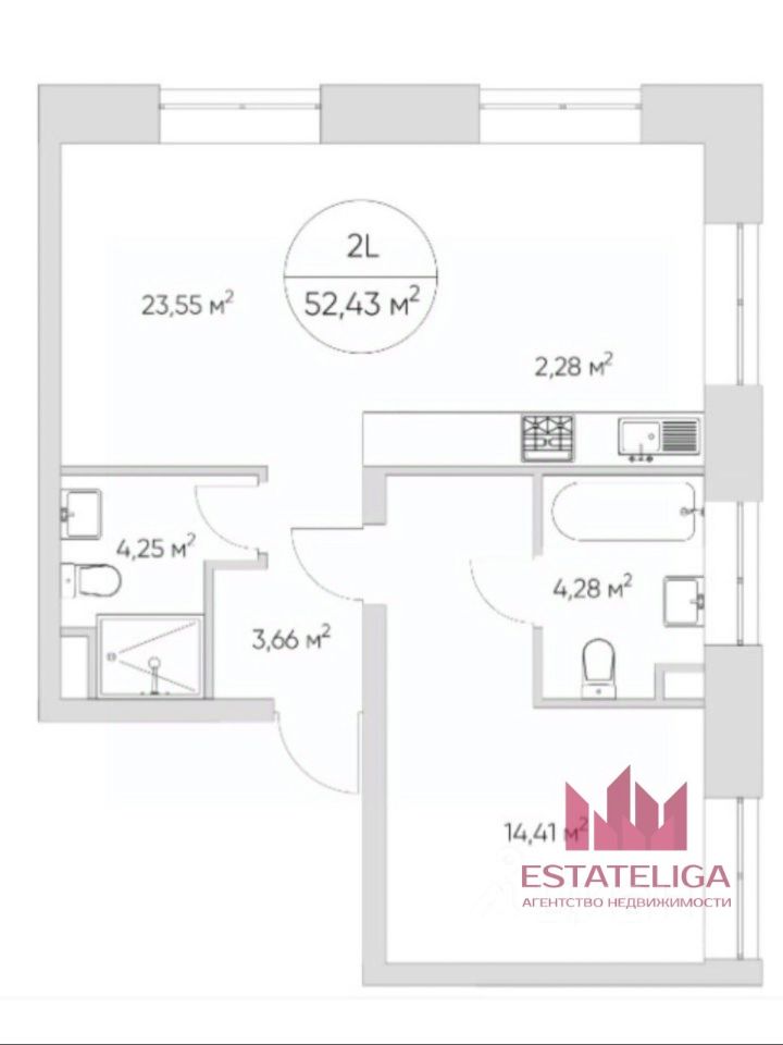 Продажа 2-комн квартиры на вторичном рынке Автомобильный проезд, 4