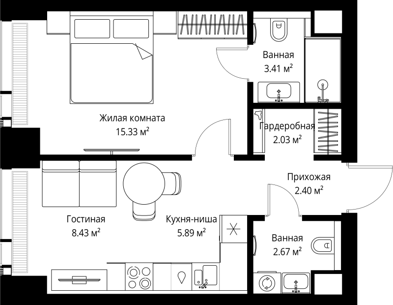 Продажа 1-комн квартиры в новостройке Москва г., Верейская ул.,  к. 3