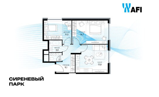 Продажа 2-комн квартиры на вторичном рынке Тагильская улица